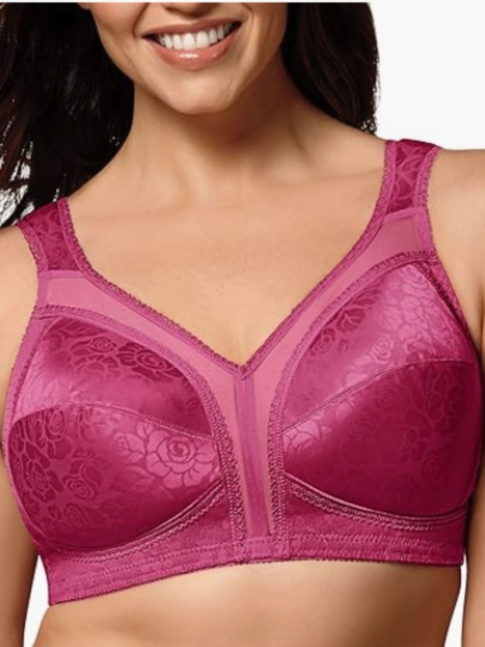Playtex Women's 18 Hour Comfort Wireless Full Coverage Bra Berry Size 38C 11200